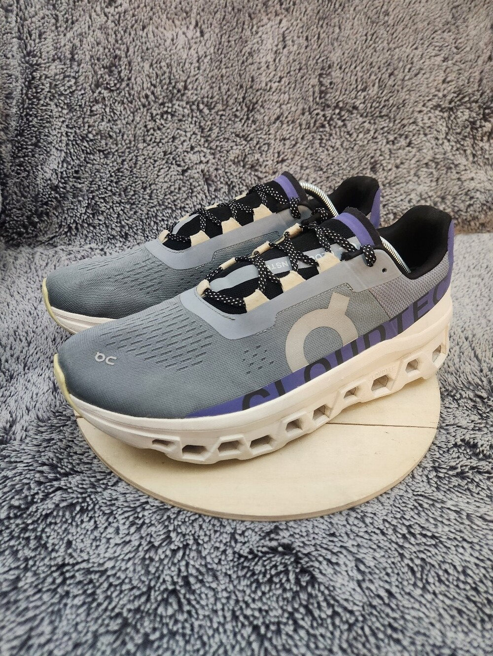 ON Cloud Running Cloudmonster Monster Mist Blueberry Men's Size 12 - Picture 4 of 9